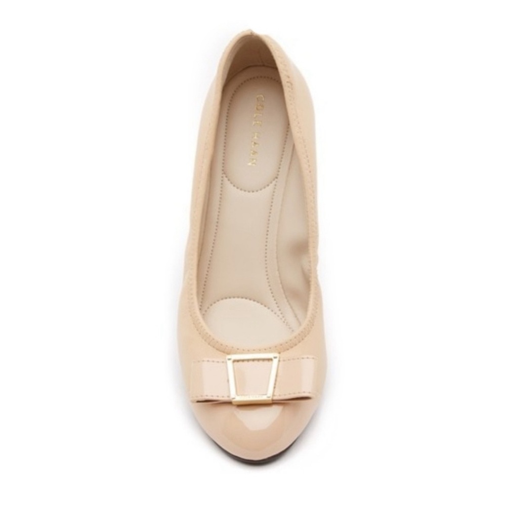 Cole Haan Emory Bow Wedges - Nude